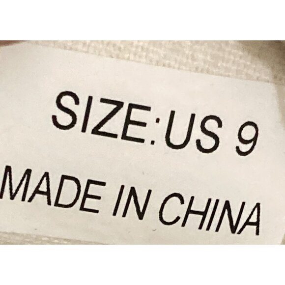 Comfort in every step women's size 9 beige canvas slip-on Platform Sneakers - Picture 8 of 8